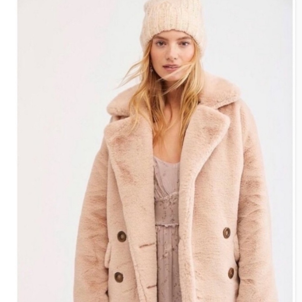 Free People Kate Faux Fur Coat - Picture 4 of 6